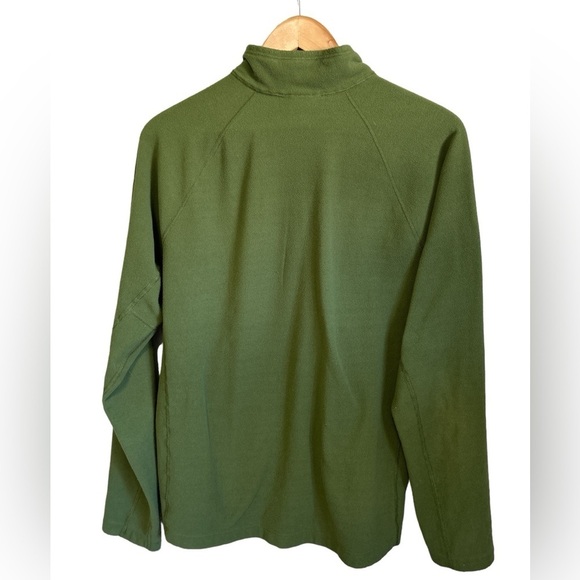 The North Face Flash Dry 1/2 Zip Fleece Jacket Sweatshirt Green Gray Size Large - Picture 2 of 6